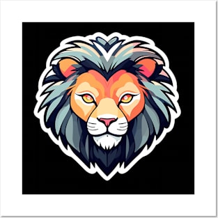 Lion Illustration Posters and Art